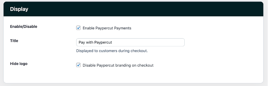 Configure display settings